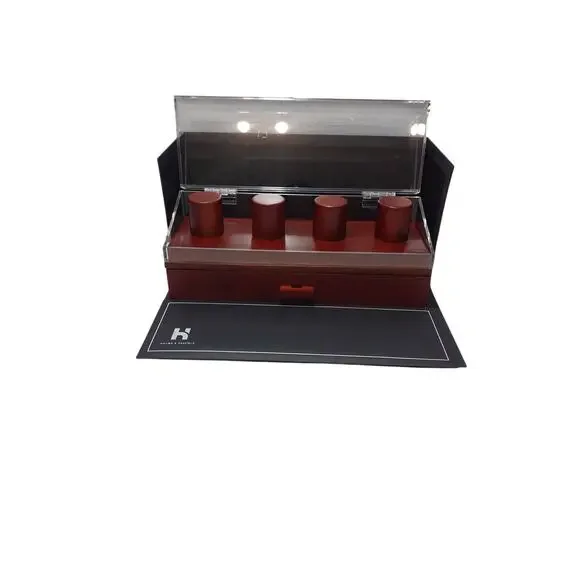 holme and hadfield watch display case walnut